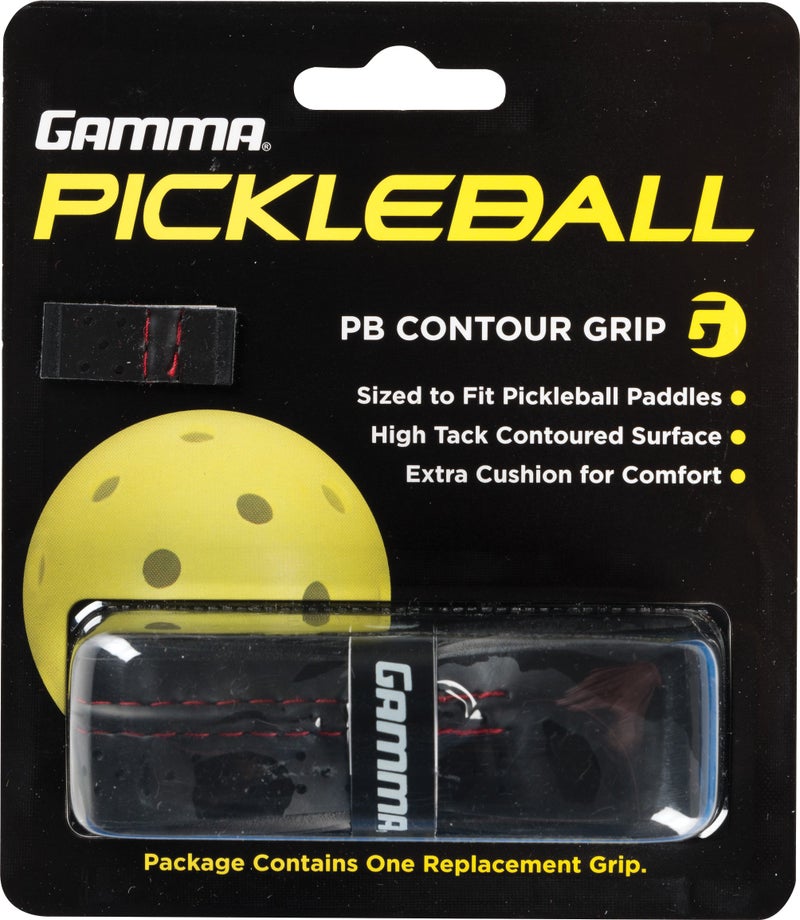 قبضة غاما بيكلبول كونتور - حشوة معززة للراحة والتحكم، مقاومة للرطوبة، قبضة بديلة غير قابلة للانزلاق لمضارب البيكلبول